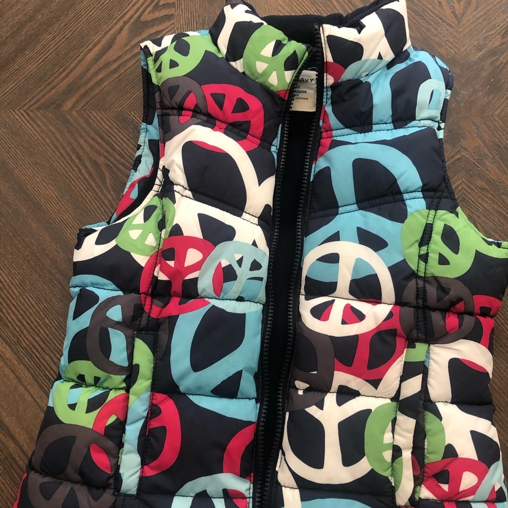 Puffer Vest Girls size 8 like new